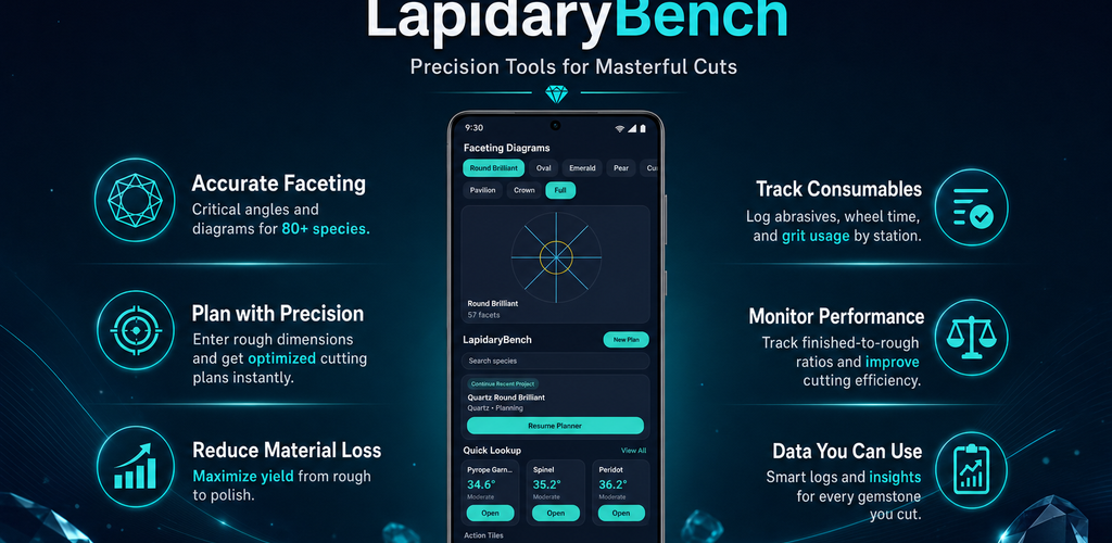 LapidaryBench promotional banner